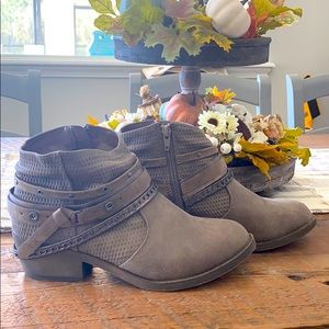 Brown Rustic Ankle Boots